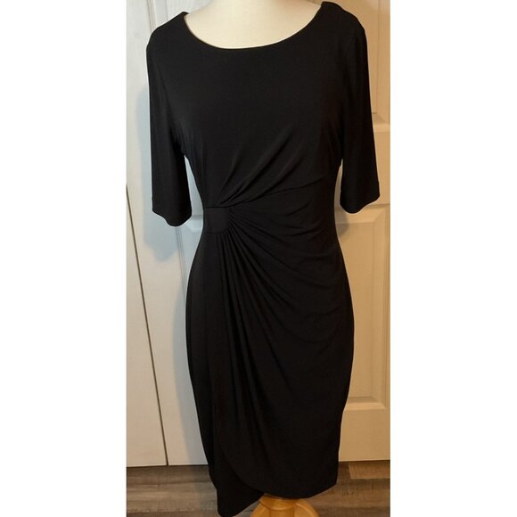 Connected Apparel Classic Black Dress Size 10 - Picture 1 of 4